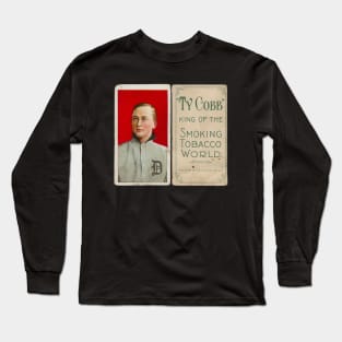 Ty Cobb Red Portrait T206 Long Sleeve T-Shirt